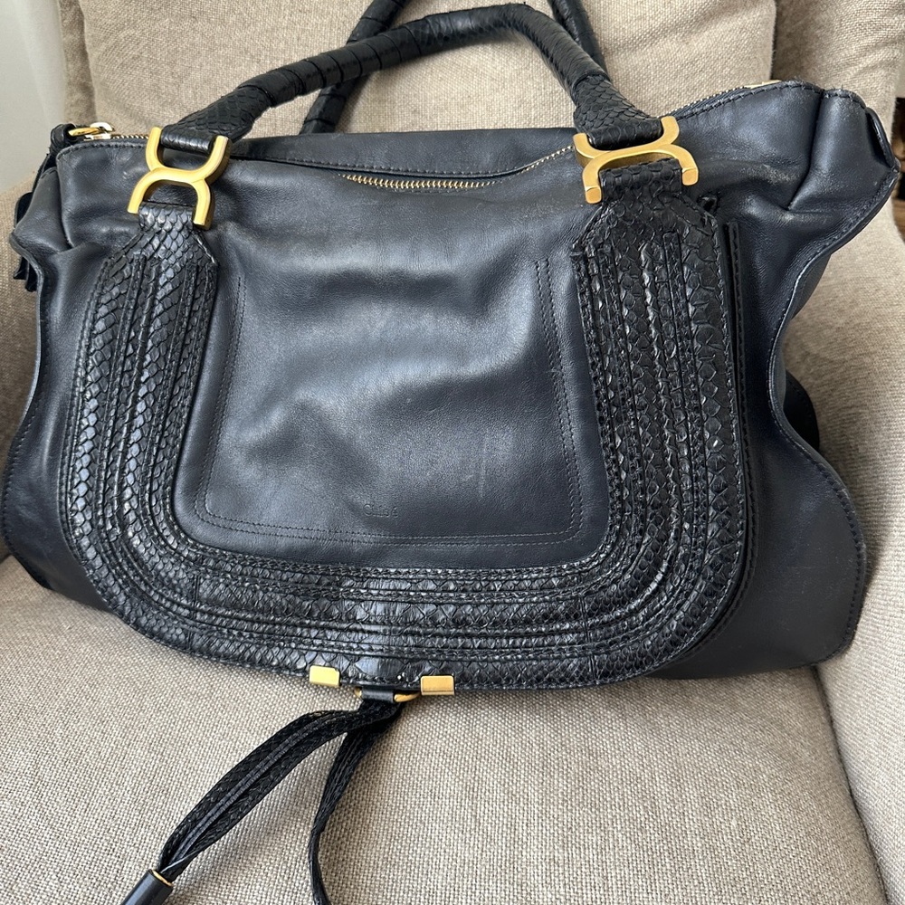 Black Leather Handbag